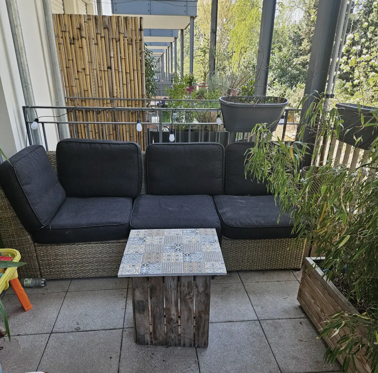Balkon vorher